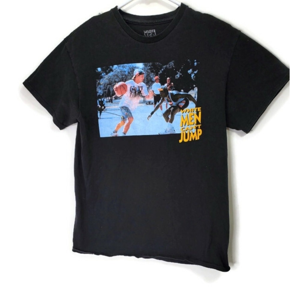 White Men Cant Jump Mens T-Shirt Black Medium Movie Graphic Tee 272